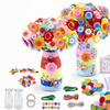Creative Kit DIY BUTTON BOUQUET Flowers Vase Arts & Crafts for Kids 4+ Educational Toy
