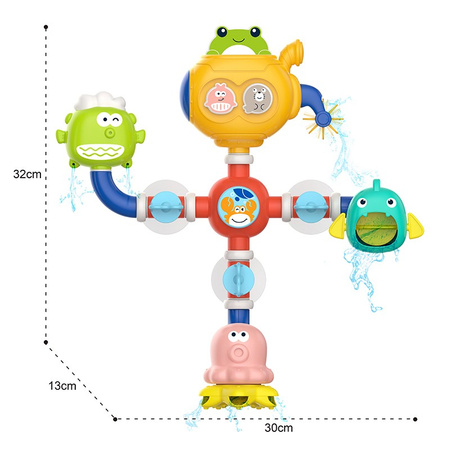 ZABAWKA KRANIK DO KĄPIELI WANNY PRZELEWOWA FONTANNA WODOSPAD DLA DZIECI ZABAWKA PRZELEWOWA FONTANNA ZABAWKA DO WODY KARUZELKA DO KĄPIELI DLA DZIECI