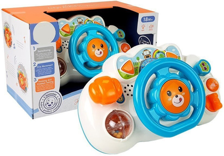 Interaktywna kierownica malucha do wózka Muzyczna dźwięki światła