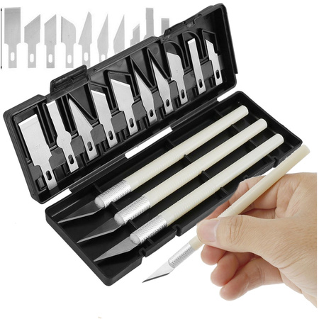 Modeling knife scalpel 13 blades case precision set Interchangeable blades