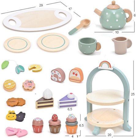 Wooden Tea Set "Sweet Party"