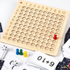 Wooden Multiplication Table Board Game Educational Montessori Toy Sferazabawek Gift