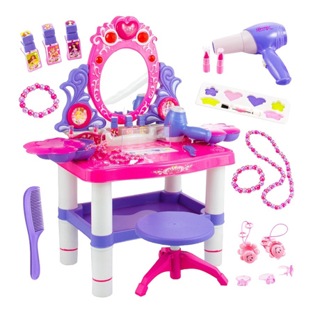 Large Children's Toilet Table Accessories Light Sound Jewelry Dryer 