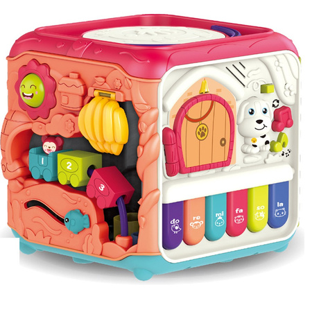 KOSTKA EDUKACYJNA INTERAKTYWNA SENSORYCZNA MULTIKOSTKA DLA DZIECI DŹWIĘKI