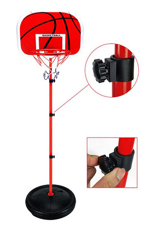 KIDS BASKETBALL HOOP SET STAND ADJUSTABLE BALL PUMP LARGE 150cm