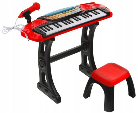 Educational Kids Keyboard Piano | Set with Microphone and Stool by sferazabawek