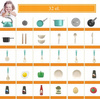 Set of pots and accessories for children's kitchen play pots for kids