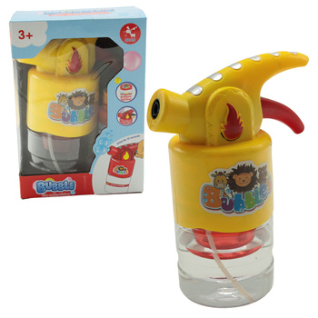 Pistolet Maszynka do robieni baniek mydlanych grająca gaśnica aparat zestaw