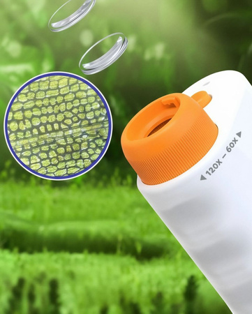 MIKROSKOP DLA DZIECI Zestaw Naukowy LED 120x PREPARATY Edukacyjny PREZENT 6+