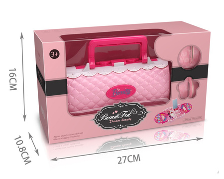 Kuferek kosmetyków rozkładany makijaż cienie ZESTAW do makijażu dla dzieci