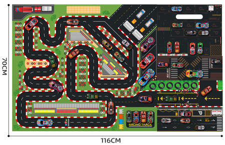 Kontener zestaw samochodów metalowe autka resoraki z napędem + mata miasto skrzynka