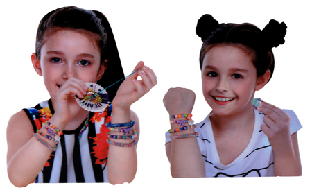 Zestaw koralików do robienia bransoletek BIŻUTERII KreBead Box DIatywnej Biżuterii dla Dzieci - Fashion Y