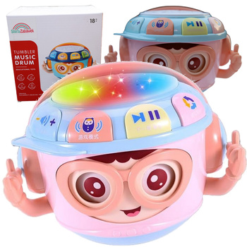 INTERAKTYWNY BĘBENEK MUZYCZNY DJ do raczkowania małpka OBROTOWY DLA DZIECI ŚWIATŁO ŚMIECH DZIECKA
