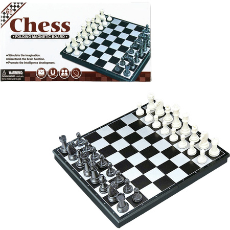 Chess Magnetic board game in educational box with magnets TRAVEL 