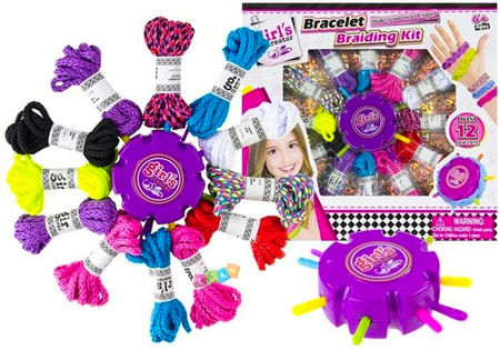 Zestaw Kreatywny do Robienia Biżuterii Kolorowe Sznurki Bransoletka DIY