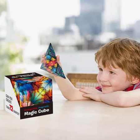Magnetyczna Kostka Magic Cube Fidget Antystresowy  70 możliosci magiczna