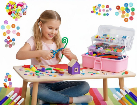 Giant Arts & Crafts Supply Kit for Kids XXL ✨ Creative DIY Craft Box | Develops Motor Skills