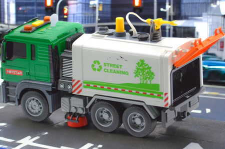 Zamiatarka śmieciarka ulic uliczna napęd frykcyjny led dżwięk gumowe kołą