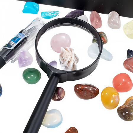 Young Geologist Kit 43 Minerals & Stones | Educational Collection with Magnifier