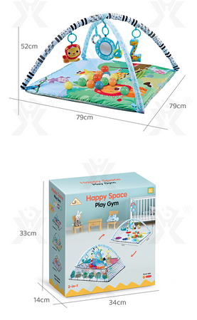 Mata edukacyjna dla niemowląt duża interaktywna miękka kojec z piłeczkami