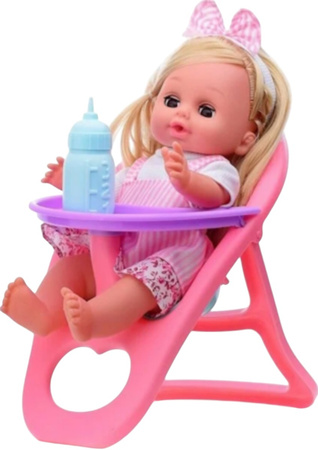 Baby doll Martynka drinks speaks Polish 24 sounds cradle feeding chair pee potty