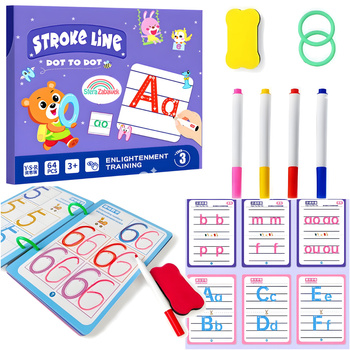 Educational Wipe-Clean Activity Book for Learning to Write | Interactive & Safe Developmental Toy