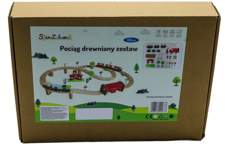 Sferazabawek Wooden Battery-Powered Train Set – Interactive & Safe Educational Toy for Kids