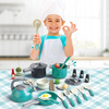 Set of pots and accessories for children's kitchen play pots for kids