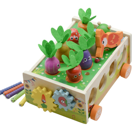 GRA LOGICZNA FARMA ZRĘCZNOŚCIOWA SORTER ZWIERZETA I ROBACZKI MONTESSORI