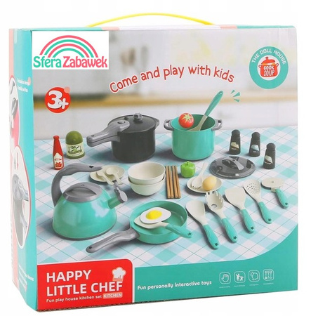 Set of pots and accessories for children's kitchen play pots for kids