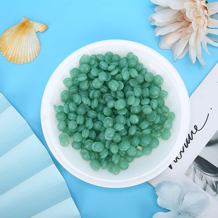 Naturalny wosk twardy w granulkach 500g dropsy do depilacji bezpaskowej niskotemperaturowy