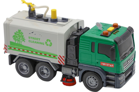 Zamiatarka śmieciarka ulic uliczna napęd frykcyjny led dżwięk gumowe kołą