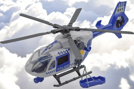 Large Interactive RESCUE HELICOPTER 38cm Toy SOS Light Sound Winch sferazabawek Gift for Kids 3+