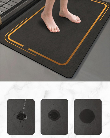 Mata łazienkowa szybkoschnąca dywanik chłonny antypoślizgowy do łazienki