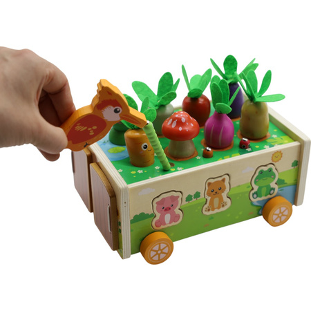GRA LOGICZNA FARMA ZRĘCZNOŚCIOWA SORTER ZWIERZETA I ROBACZKI MONTESSORI