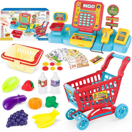 Interactive store cash register scale accessories MINI shopping cart play storeCommodities