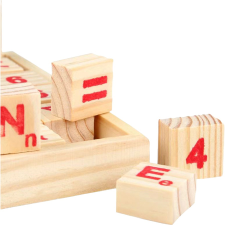 School wooden counting wheel educational alphabet puzzle learning counting addition