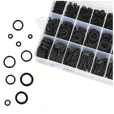 Huge set Orings rubber gaskets 720 o-ring mix 24 different sizes case organizer