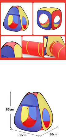 Namiot dla dzieci 3w1 domek tunel suchy basen plac zabaw do domu ogrodu