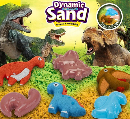 Piasek kinetyczny piaskownica foremki Dynamic SAND PIASKOLINA