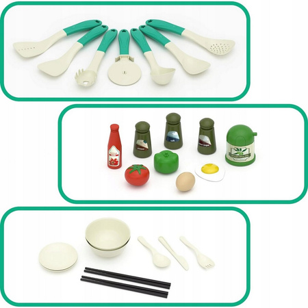 Set of pots and accessories for children's kitchen play pots for kids