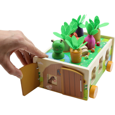 GRA LOGICZNA FARMA ZRĘCZNOŚCIOWA SORTER ZWIERZETA I ROBACZKI MONTESSORI