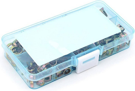 Opaski zaciskowe metalowe obejmy sprężynowe zestw do przewodów węży 75 szt