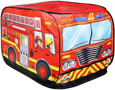 Namiot dla Dzieci Auto do Domu Pokoju Ogrodu Ogrodowy Duży Straz Pozarna