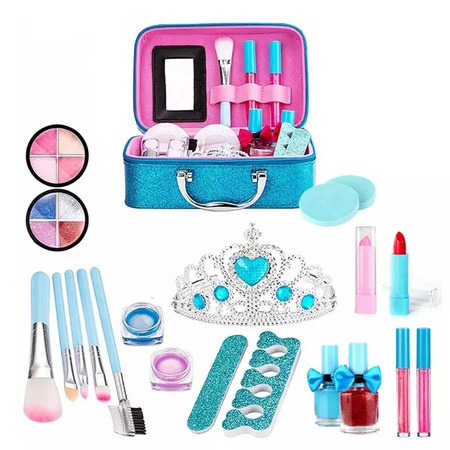 Kuferek kosmetyków Makeup zestaw do malowania makijaż cienie domowe spa