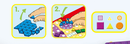 Mozaika Piankowa ZWIERZĄTKA 12w1 – Kreatywna Wyklejanka Kształty i Kolory