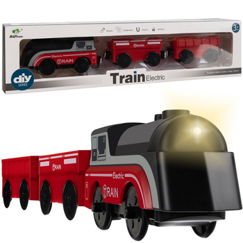 Sferazabawek Electric Train Set Battery-Operated Locomotive with Magnets | Interactive Educational Toy Safe for Kids 3+