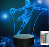  Lampka Nocna 3D LED PIŁKARZ Rumbigo Pilot 16 Kolorów USB Prezent dla Chłopca