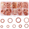 Set of copper metal washers large set xl 200 pcs 9 rozm. 9-18