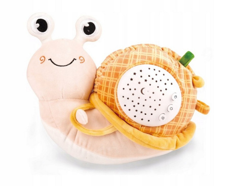 Interaktywny Śpioszek do snu projektor poduszka maskotka usypiacz ślimak 